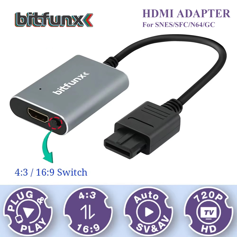 Gaming Console Video - Bitfunx 720P Svideo / AV To