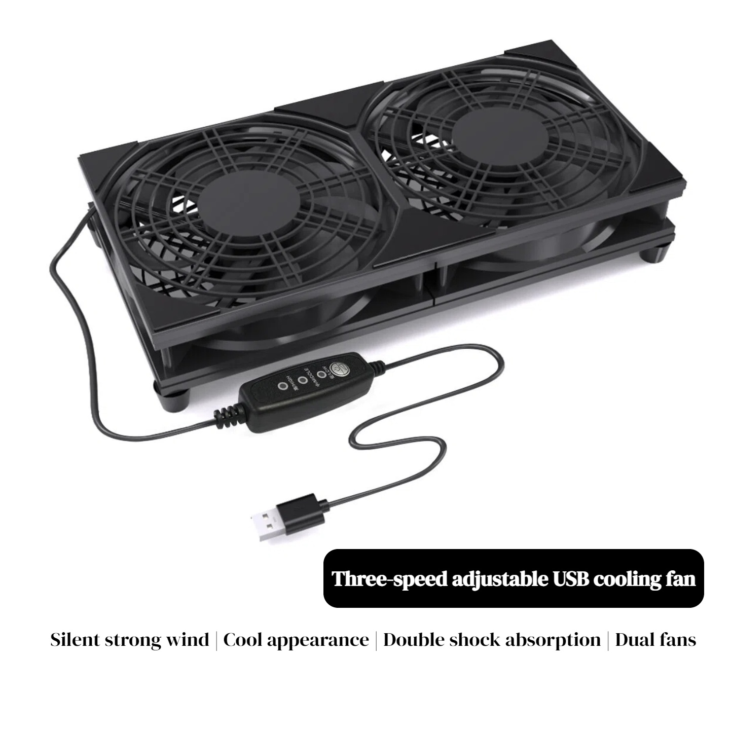 Gaming Console Usb - Dual USB Cooling Fan with 3-Speed