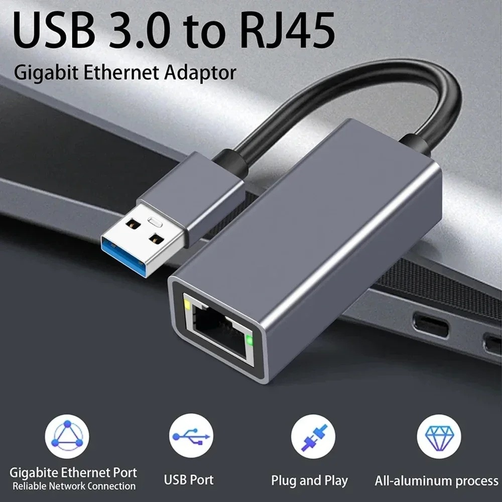 Lan Cable Gaming - USB Type C Ethernet Adapter Network