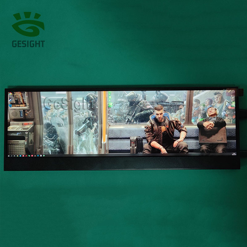 Gaming Console Display Case - 14 Inch Long Strip LCD 3840X1100