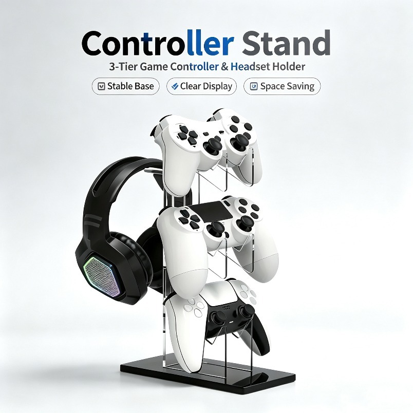 Gamepad Stand 3 Tier Headset H - Gaming Console Organizer review and price
