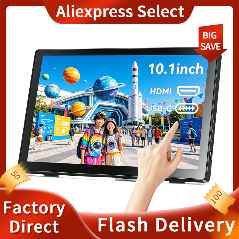 Small Touchscreen Monitor 10.1 - Gaming Console Image review and price