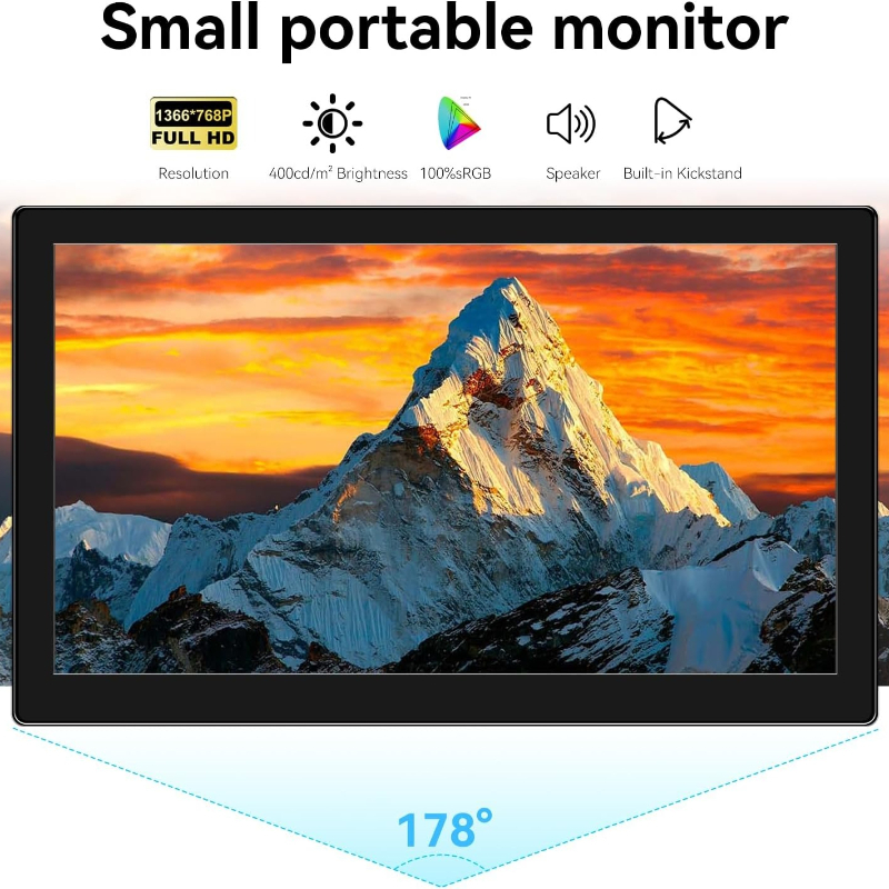 Small Touchscreen Monitor 10.1 - Gaming Console Image review and price