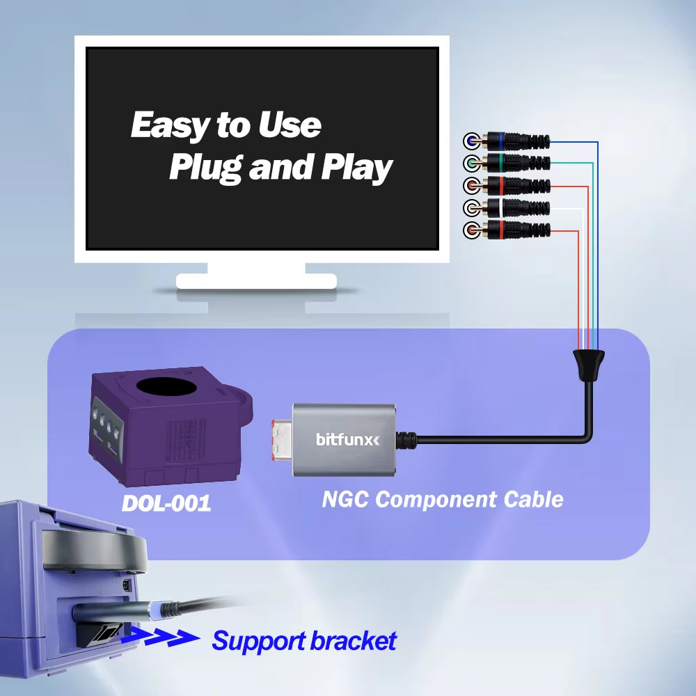 BitFunx 5RCA Audio Video YPbPr - Gaming Console Video review and price