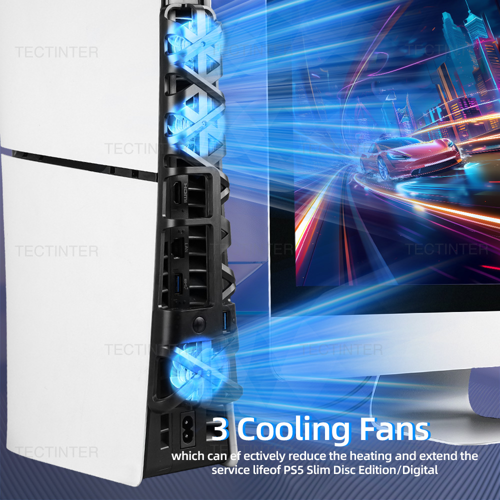 Cooling Fan for PS5 Slim Disc  - Gaming Console Usb review and price
