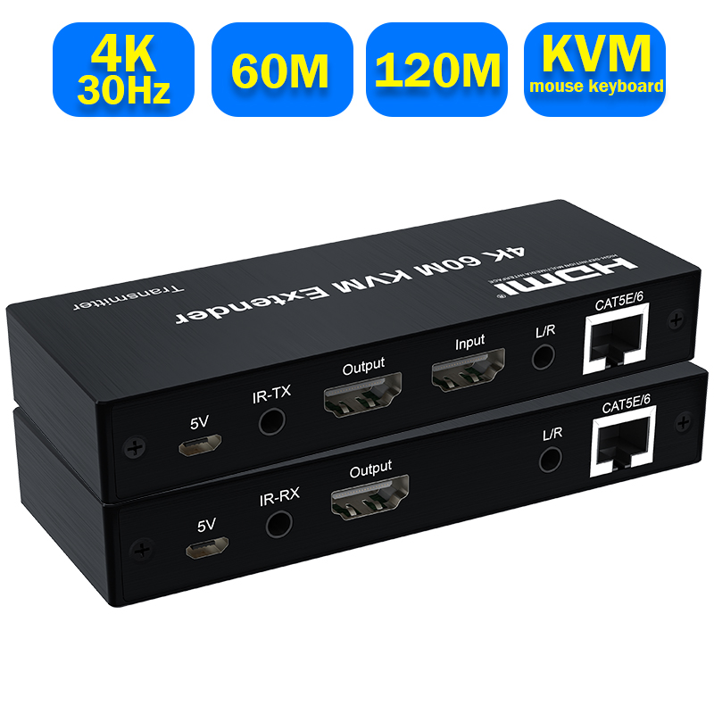 4K 120M HDMI KVM Extender 60M  - Lan Cable Gaming review and price