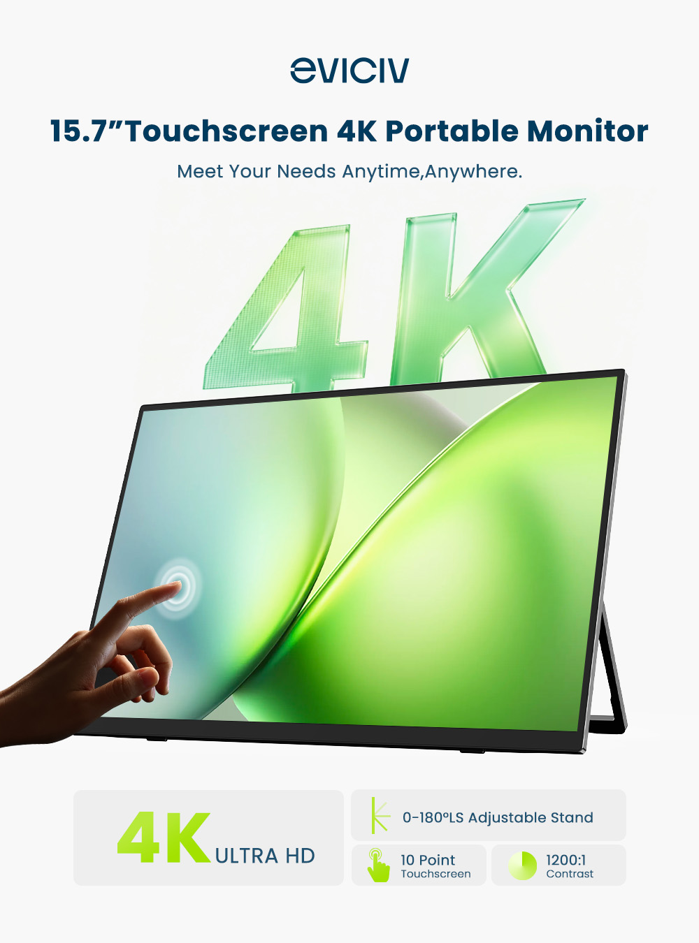 EVICIV 4K Portable Monitor 10- - Laptop Gaming Console review and price