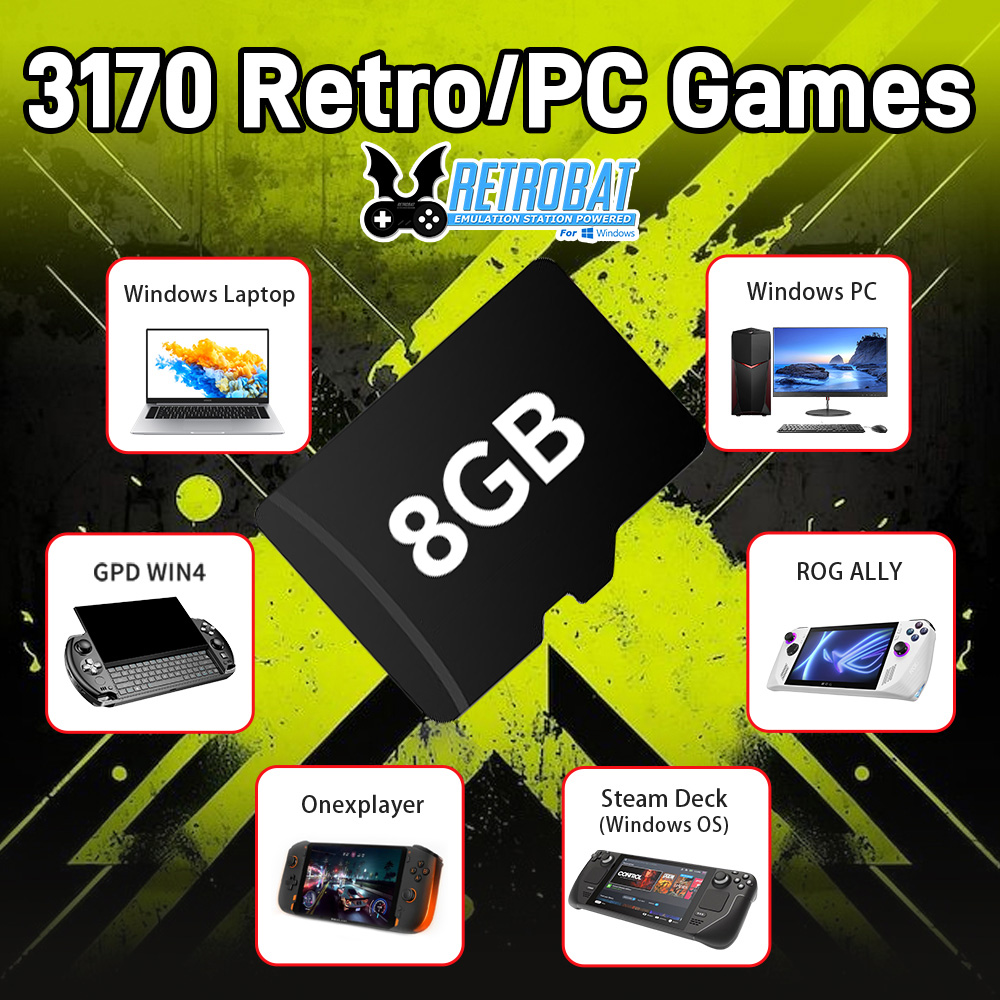 8GB Game TF Card with 3170 Ret - Laptop Gaming Console review and price