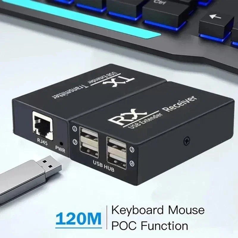 120M 4 Port USB Extender Over  - Lan Cable Gaming review and price