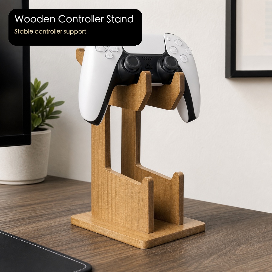 Wooden Game Controller Display - Gaming Console Organizer review and price